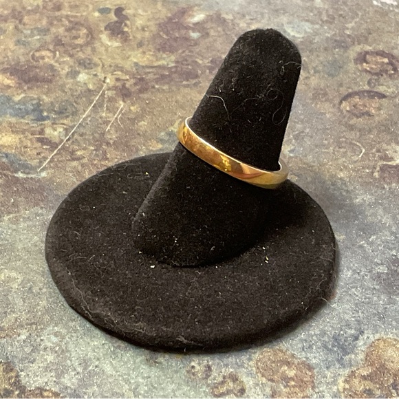 Technibond Gold-Tone Sterling Silver Gemstones or CZ’s Accent Eternity Ring - Picture 2 of 4